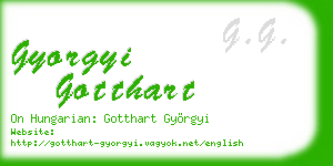 gyorgyi gotthart business card